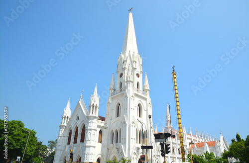 San Thome church in Chennai City. Built by the portuguese in the 16th century. photo