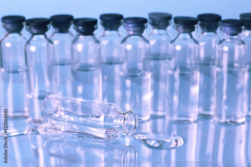 medical ampoules isolated medical ampoules isolated