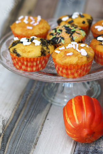 Muffin di Halloween alla zucca