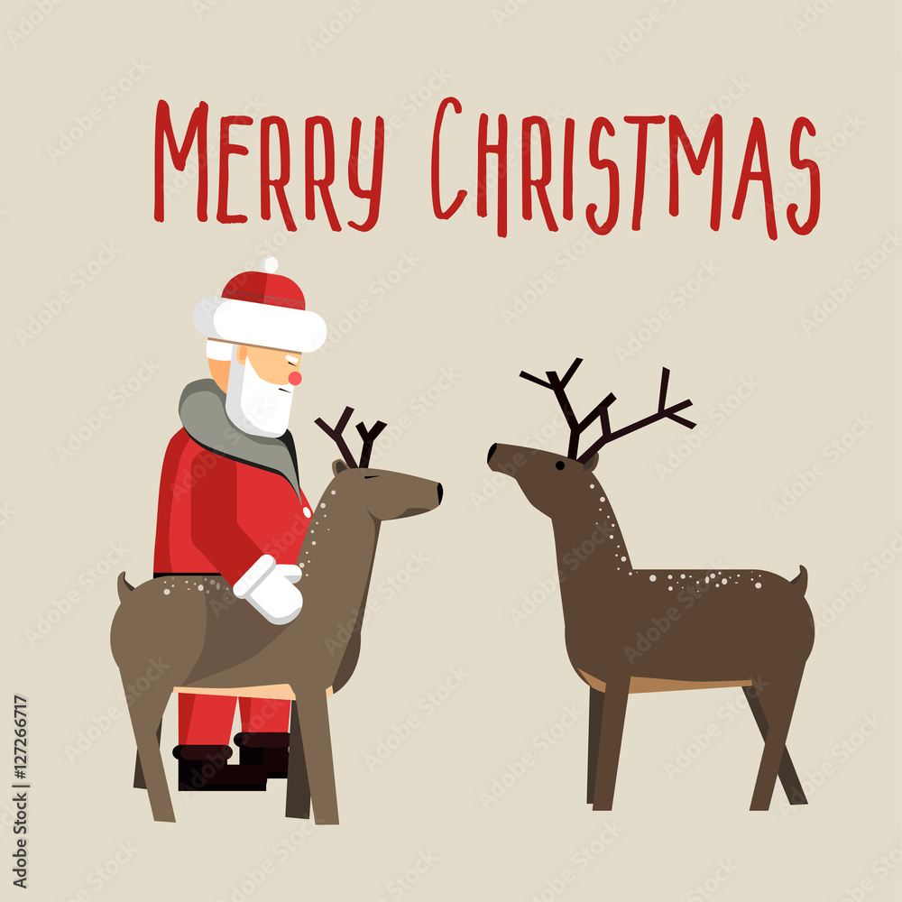 Fototapeta premium Santa Clause ready for christmas.