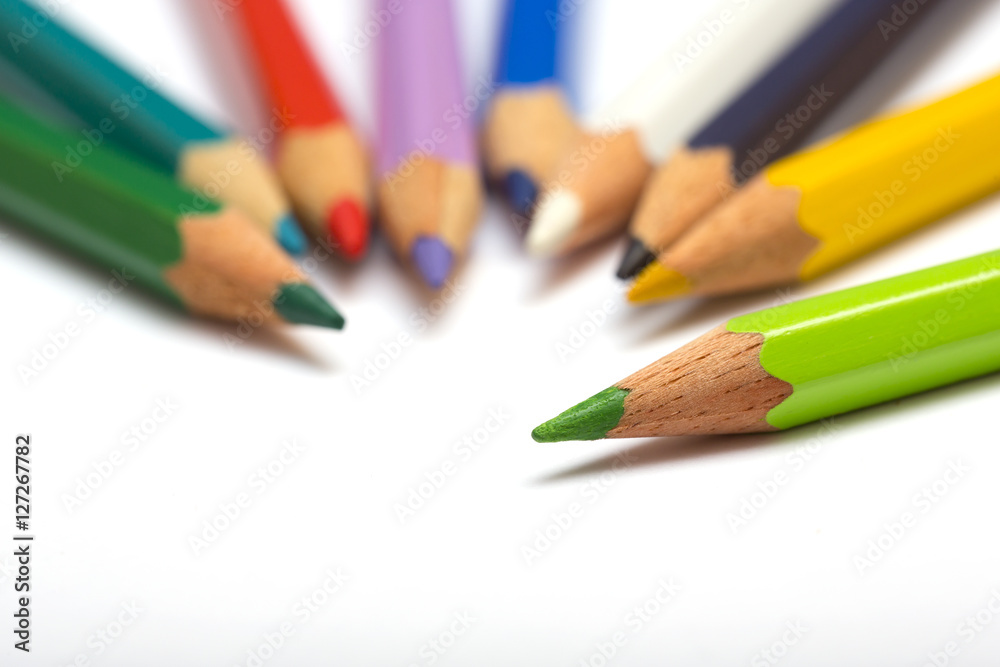 Colorful pencil set. Colorful pencil set.