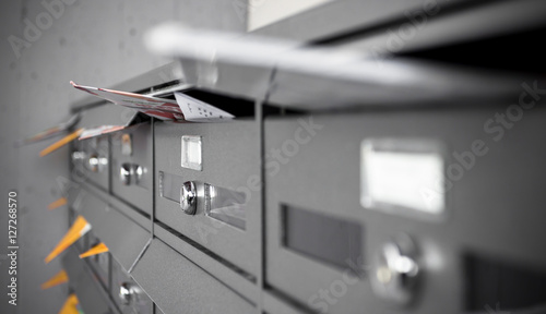 Canvas Print Mailboxes filled