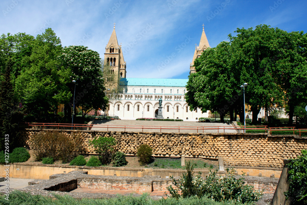 Amasing Basilica of St. Peter in Pecs, Hungary.