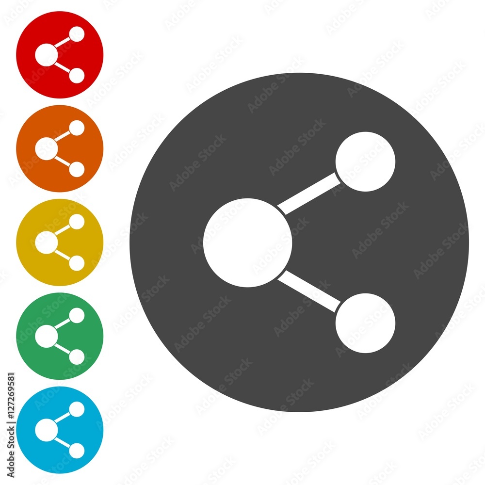 Share icons set Share icons set