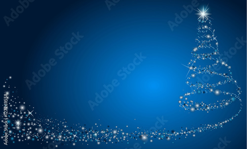 vector background with Christmas tree
