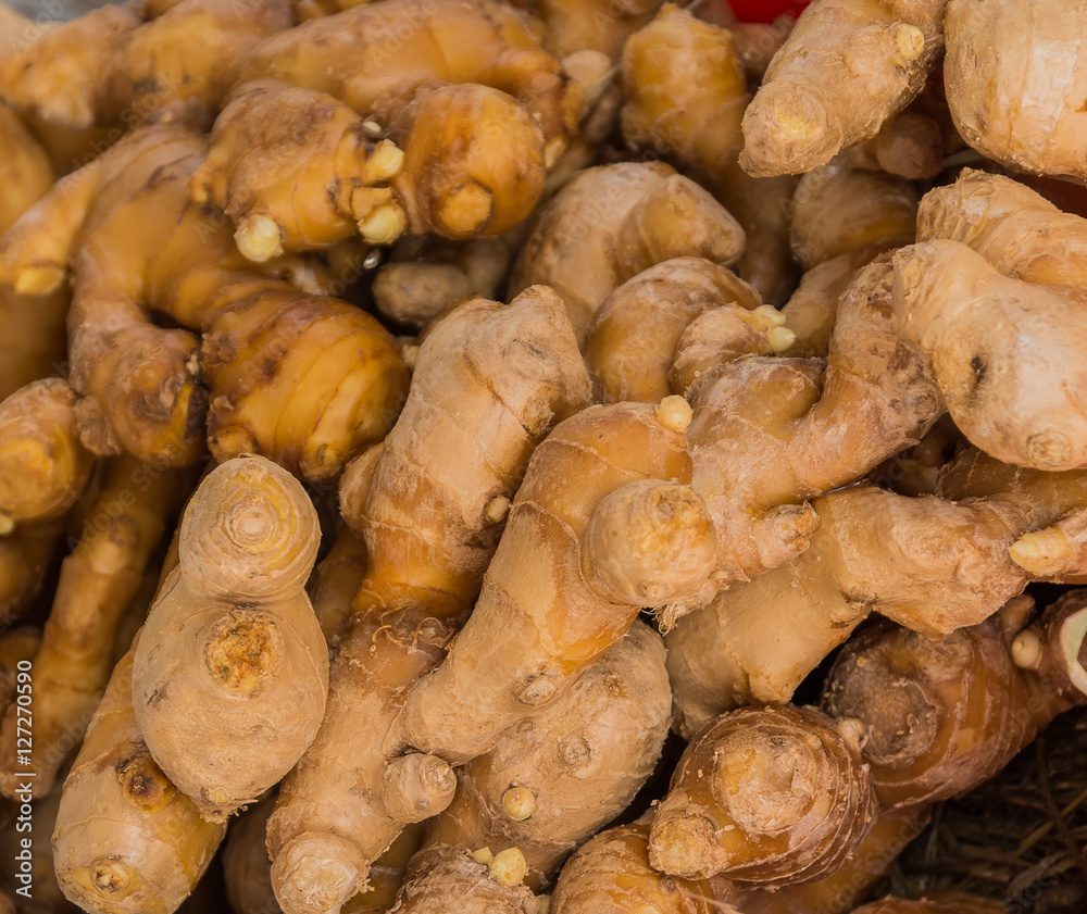 Spices in a supermarket - ginger. Spices in a supermarket - ginger.