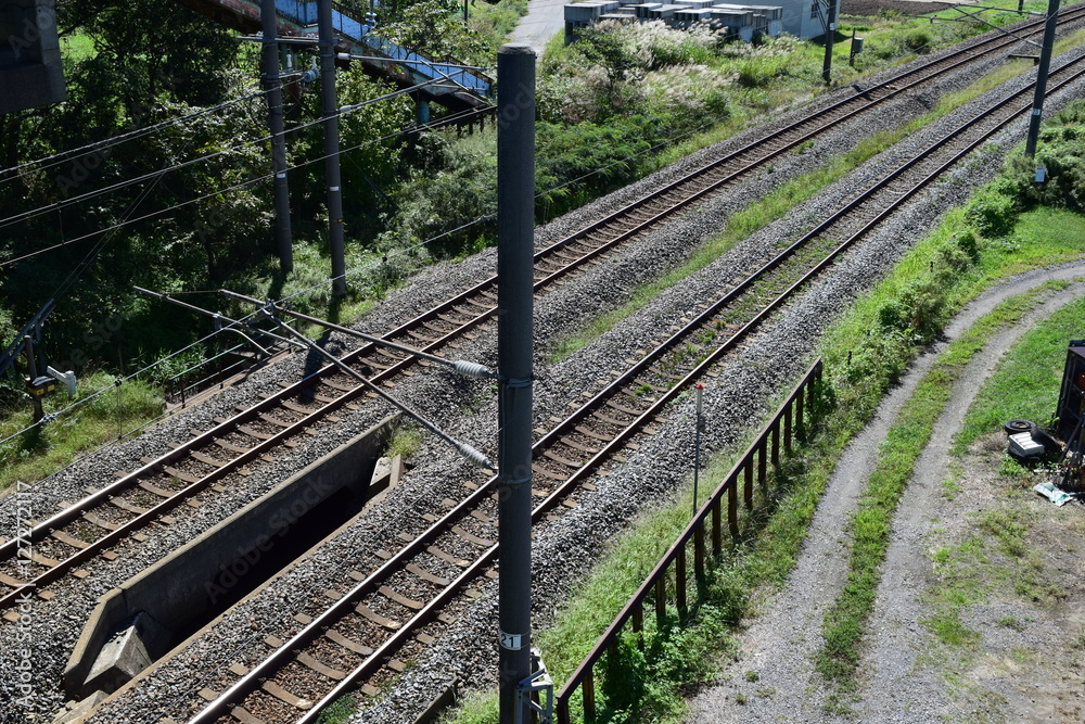 Obraz premium 羽越本線の線路