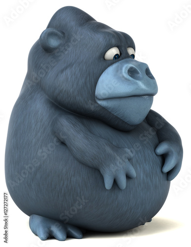 Fun gorilla - 3D Illustration