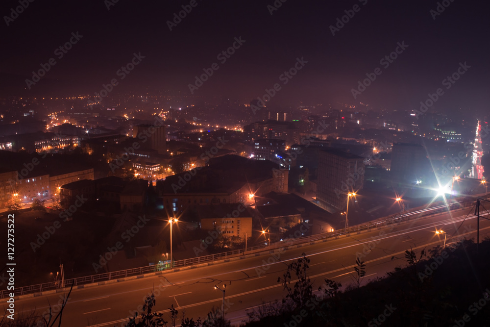 landscape at night city