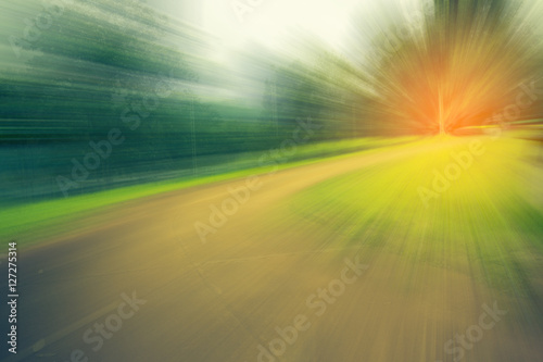 Image of Abstract blur road with motion.