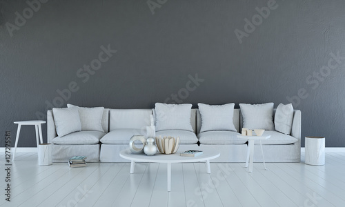 White living room