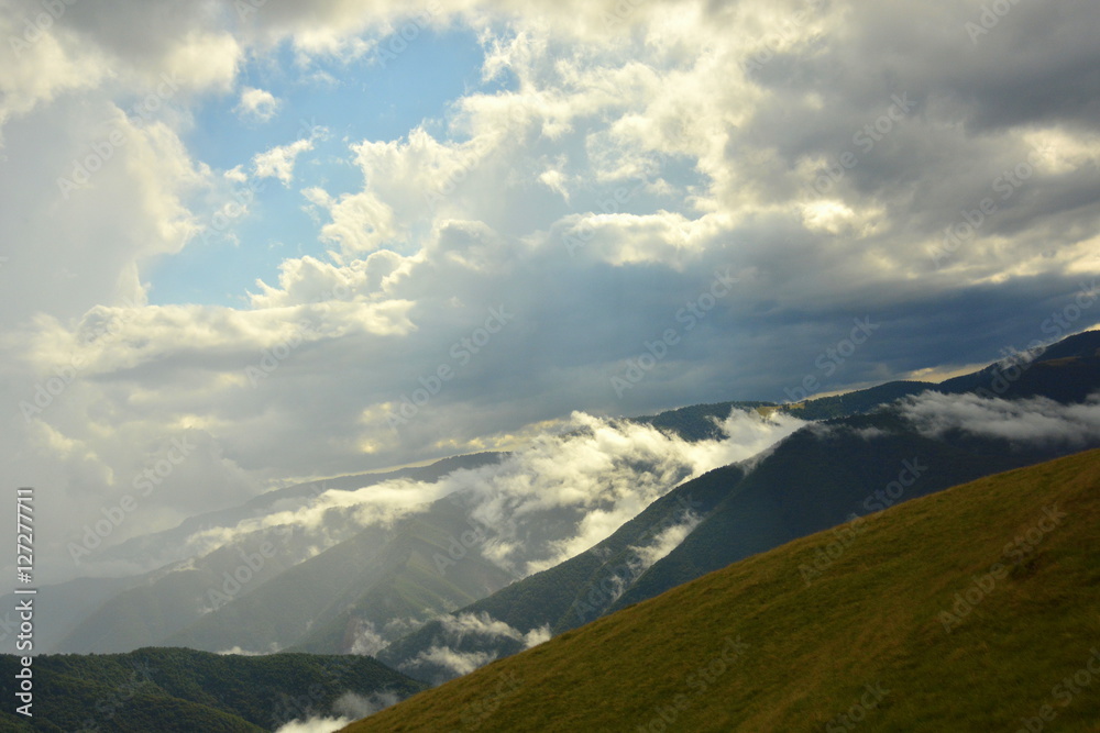 Fototapeta premium beautiful views of the mountains
