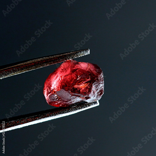 Gem quality garnet crystal from finnish Lapland