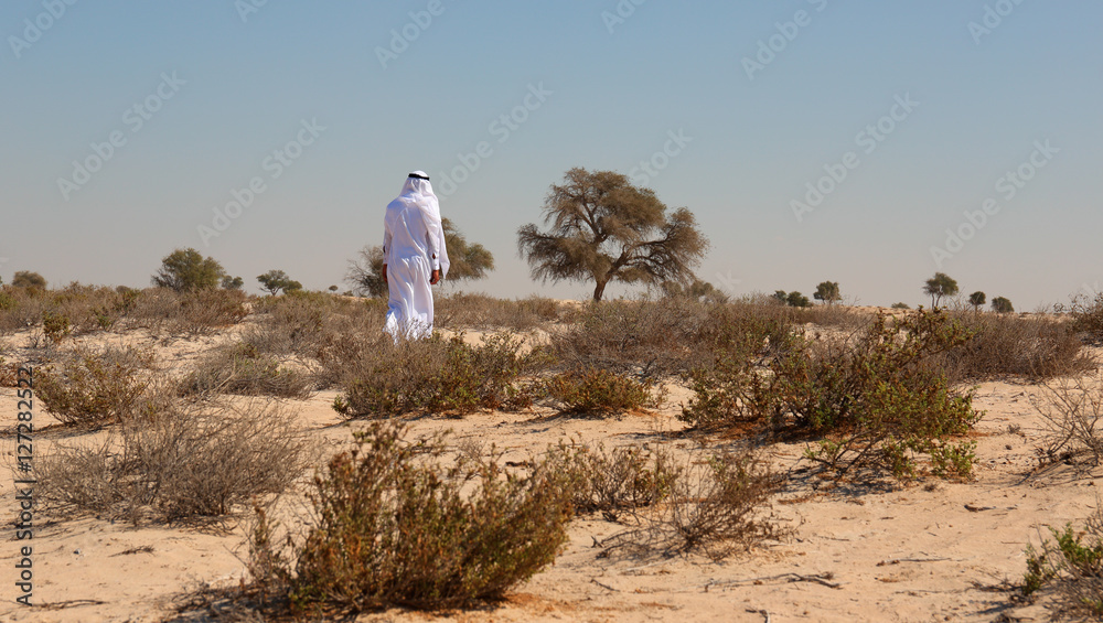 Obraz premium Arab man in desert