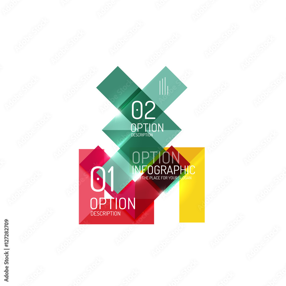 Abstract background, geometric infographic option templates Abstract background, geometric infographic option templates