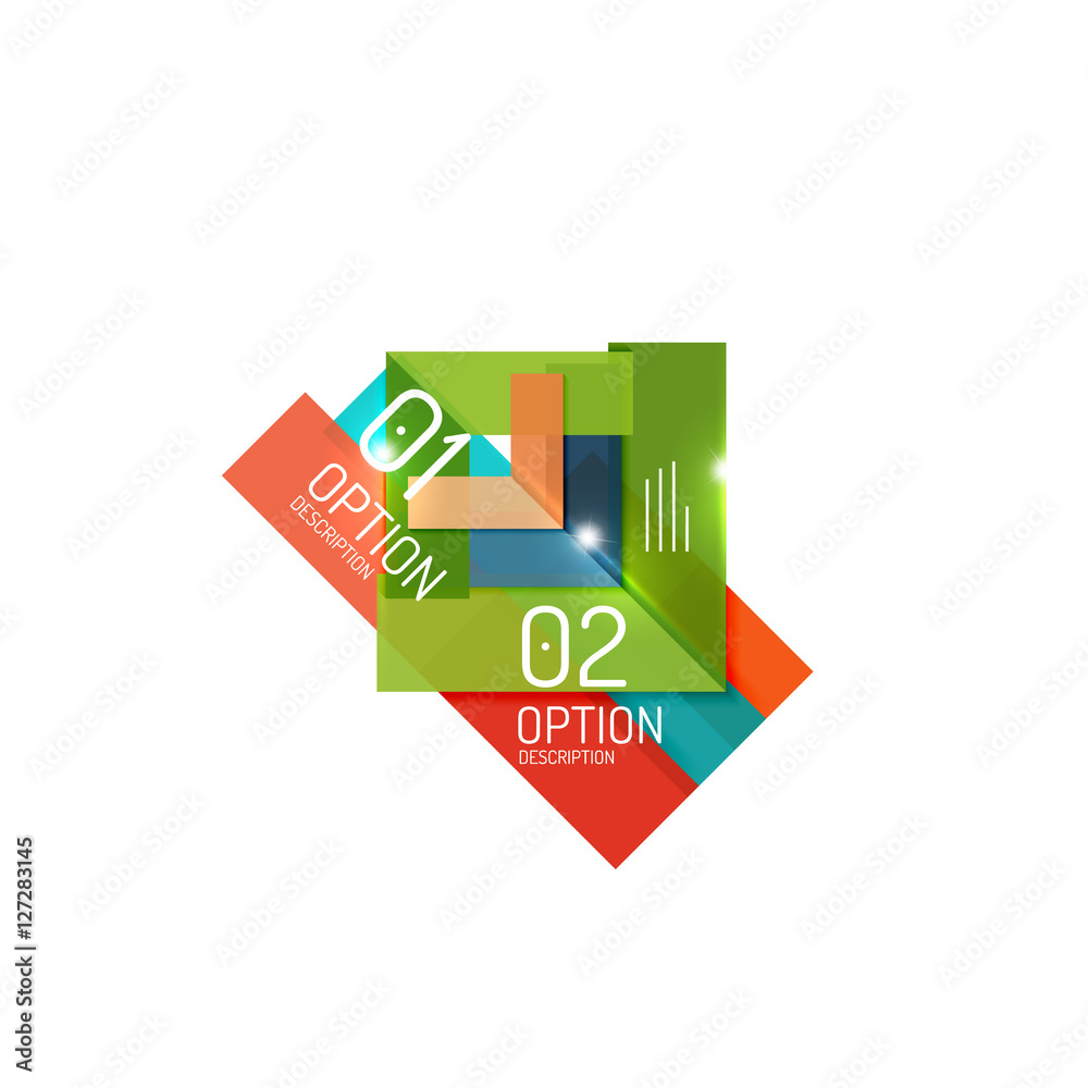 Vector business infographics, option select Vector business infographics, option select