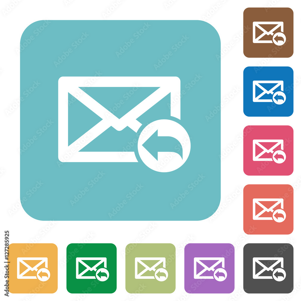 Reply mail flat icons Reply mail flat icons