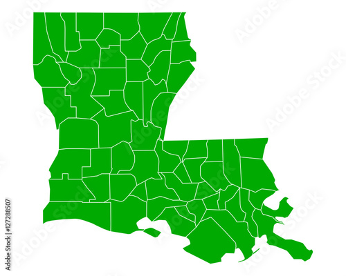 Karte von Louisiana