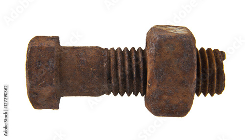 old rusty bolt