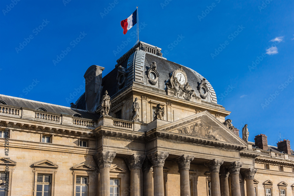 Obraz premium Ecole Militaire (Military School, 1750), Champ de Mars in Paris