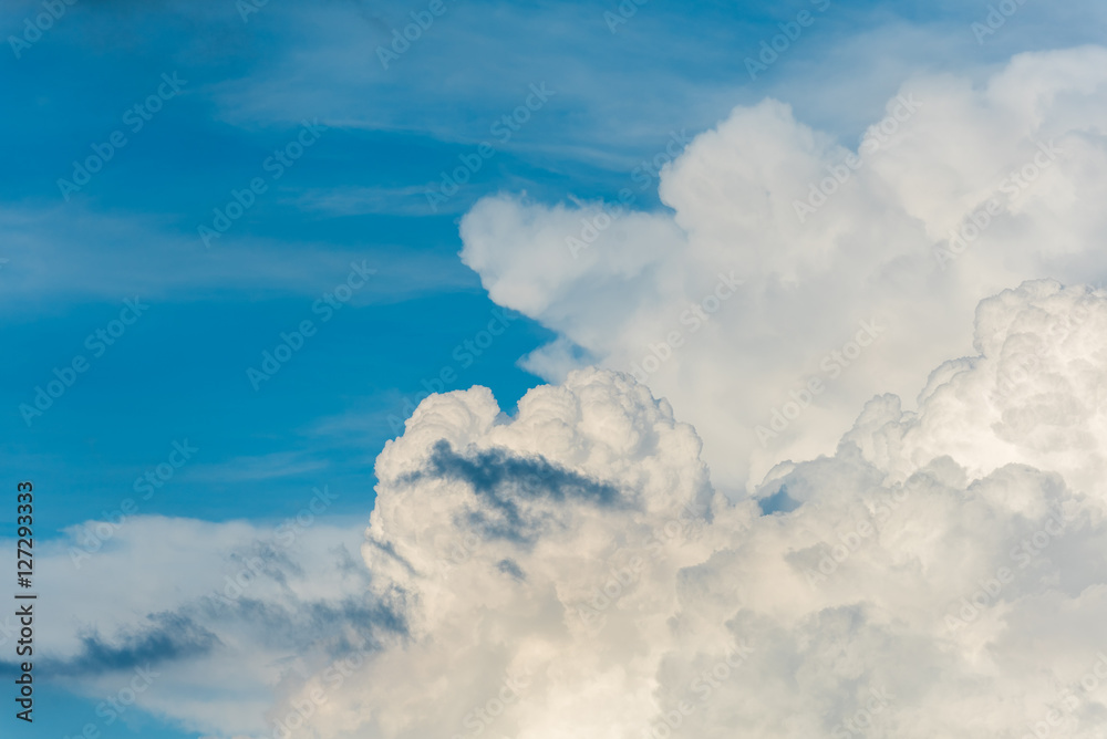   blue sky and white cloud on day time.