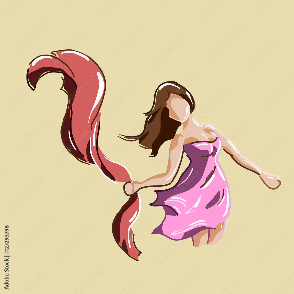 Kunst - poster of schilderij van een vrouw