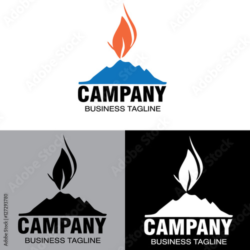 mountain logo vector