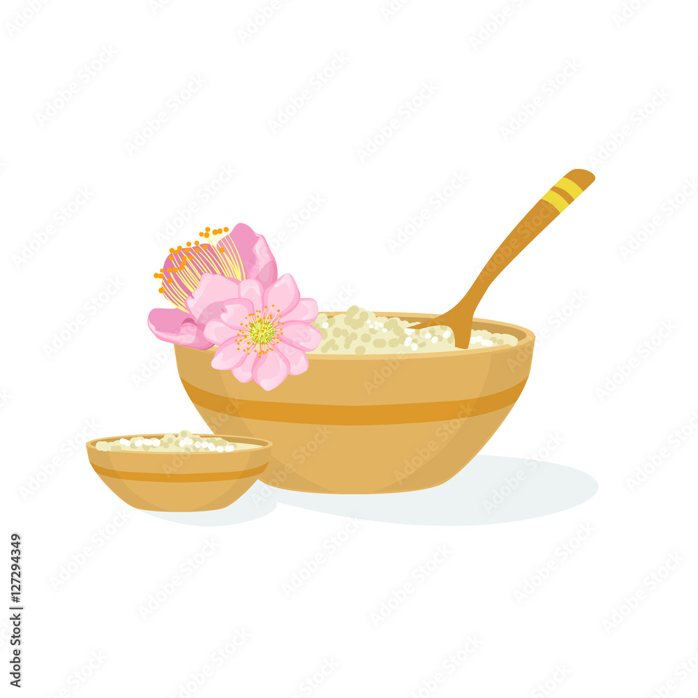 Bowl With Handmade Natural Cosmetic Product For Skincare Element Of Spa Center Health And Beauty Procedures Collection Of Illustrations Bowl With Handmade Natural Cosmetic Product For Skincare Element Of Spa Center Health And Beauty Procedures Collection Of Illustrations