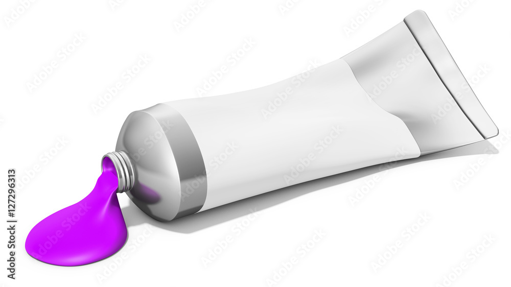 3d magenta tube of paint 3d magenta tube of paint