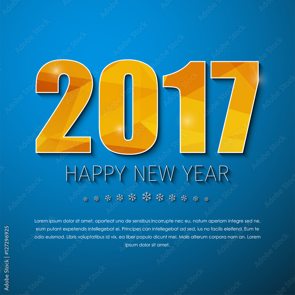 Template square banner (background) Happy New Year 2017 Template square banner (background) Happy New Year 2017