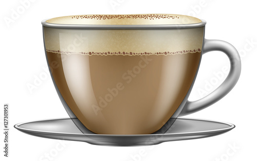 Capuccino. Vector illustration.