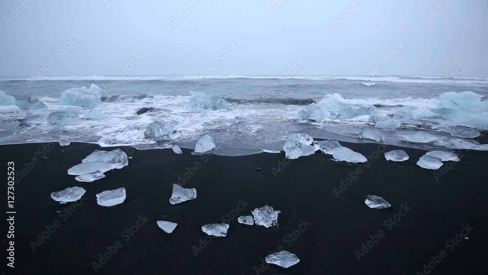 Diamond Beach Jokulsarlon in Iceland