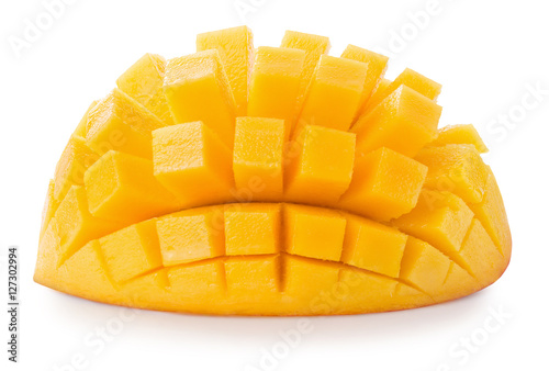 Obraz na płótnie mango slices isolated on the white background