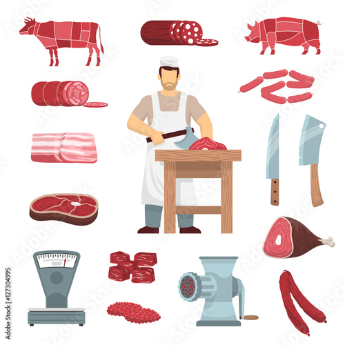 Meat Butcher Set