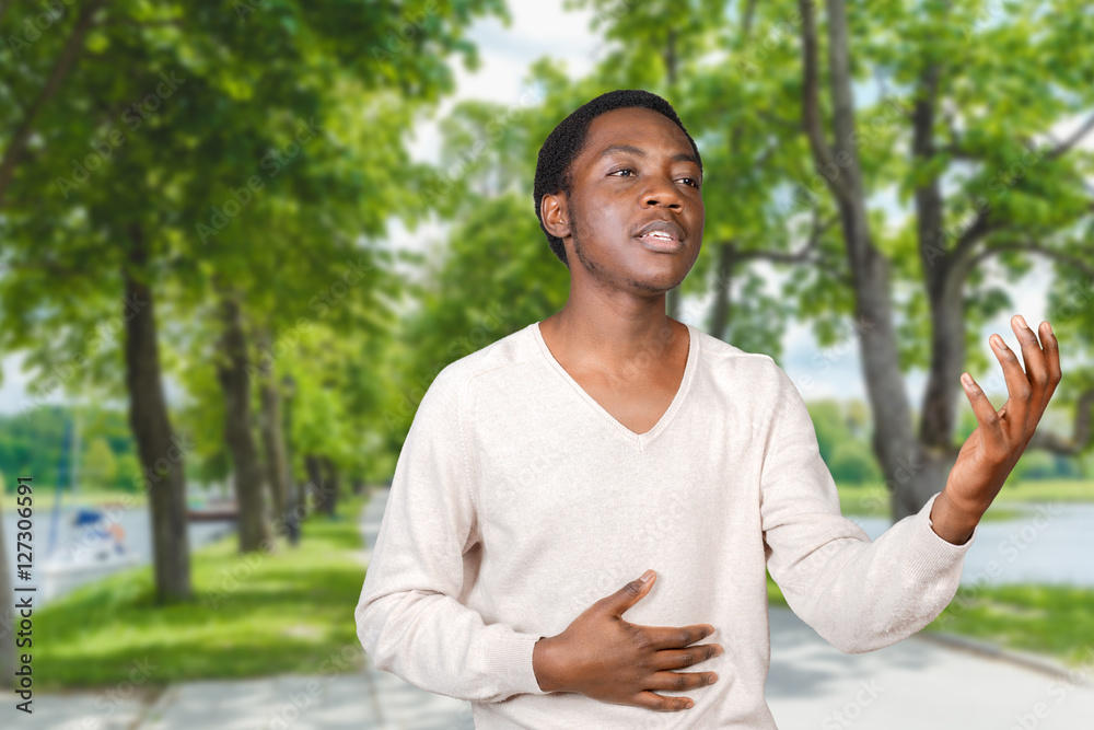 Expressive african american man Expressive african american man