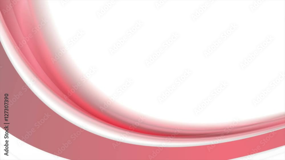 Motion graphic design with red waves and hearts. Video animation Valentine Day Ultra HD 4K 3840x2160