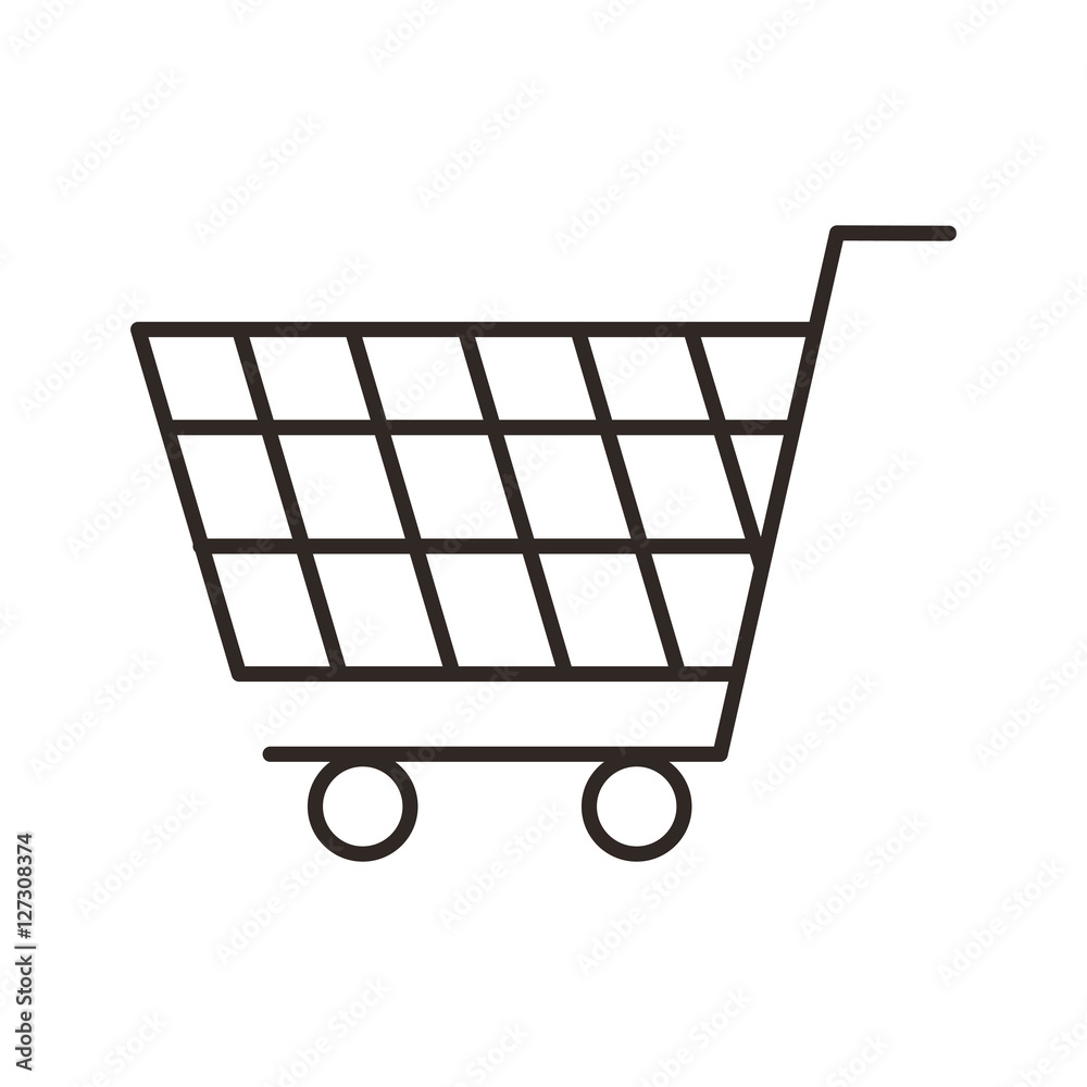 shopping cart commercial icon vector illustration design shopping cart commercial icon vector illustration design