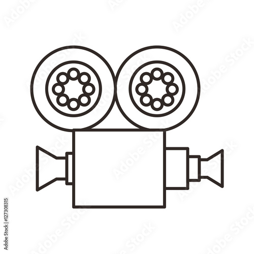 camera video film isolated icon vector illustration design