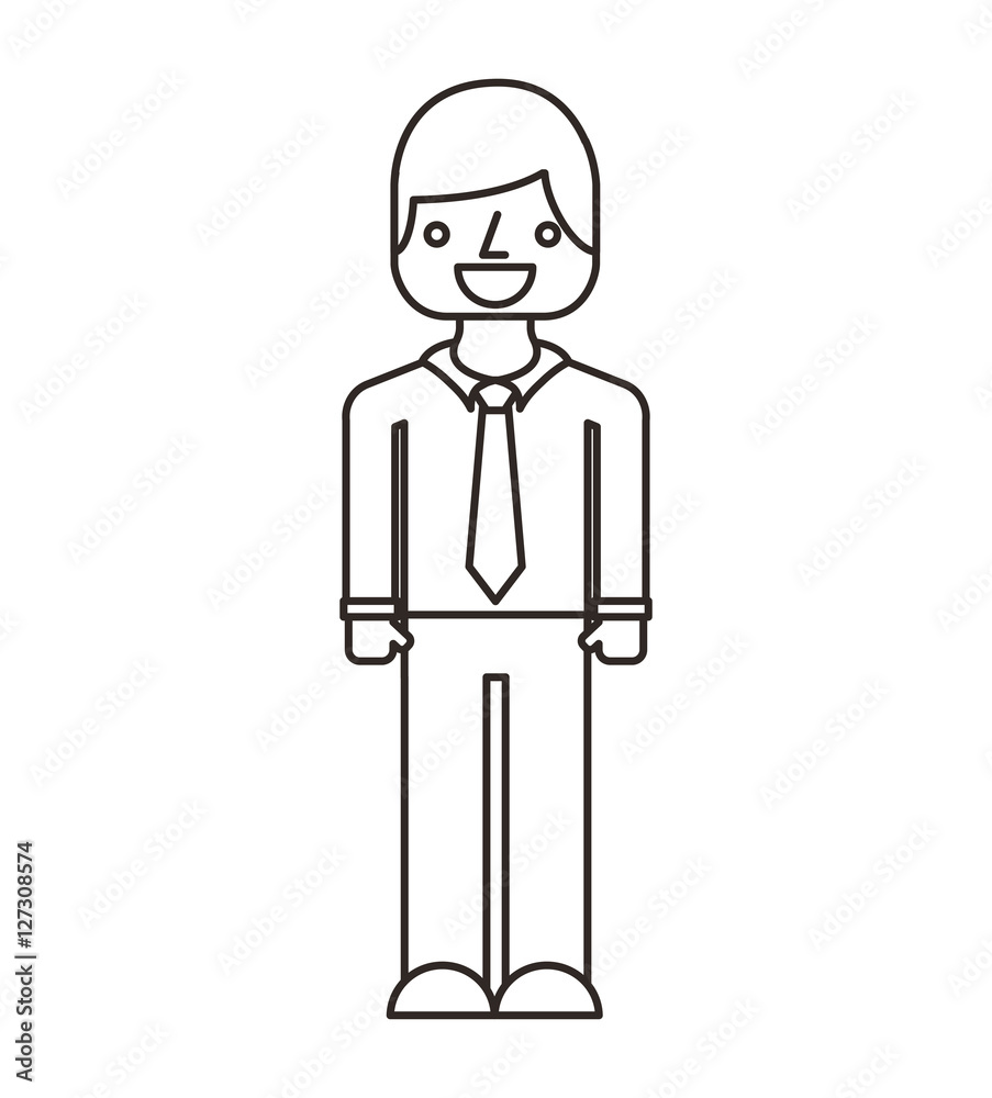 businessman avatar line icon vector illustration design businessman avatar line icon vector illustration design