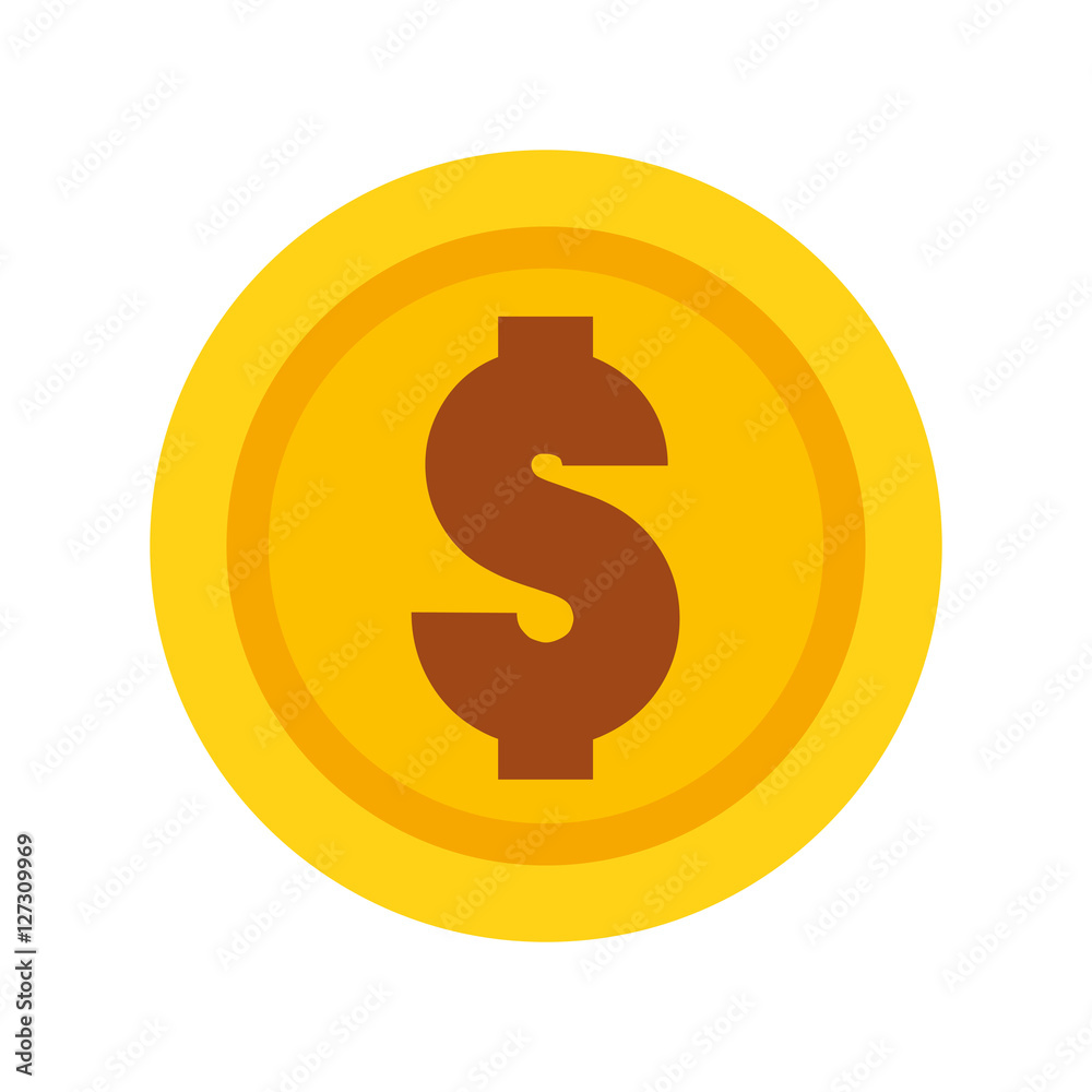 coin money isolated icon vector illustration design coin money isolated icon vector illustration design
