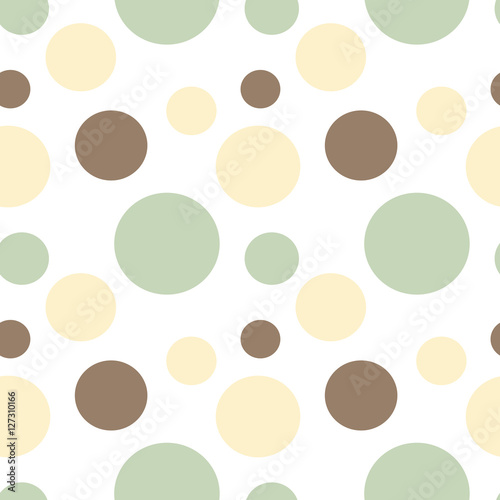 colorful circles seamless vector pattern background illustration