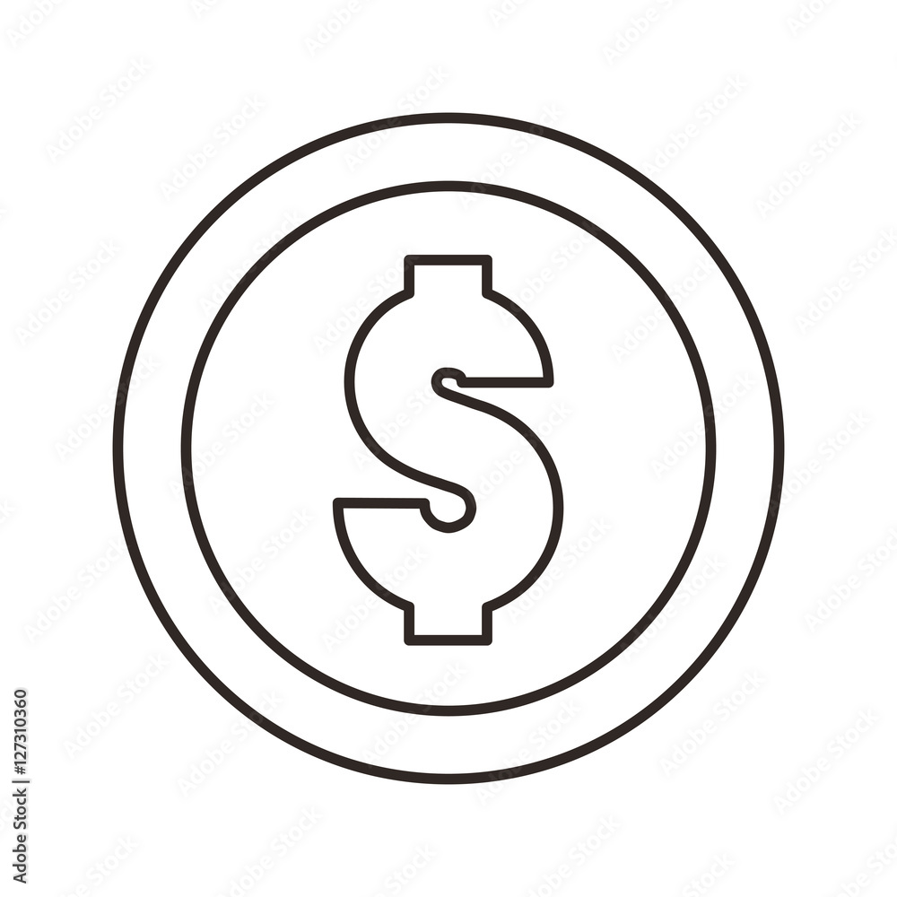 coin money isolated icon vector illustration design coin money isolated icon vector illustration design