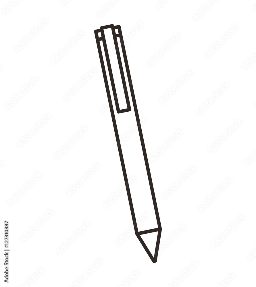 pen device isolated icon vector illustration design