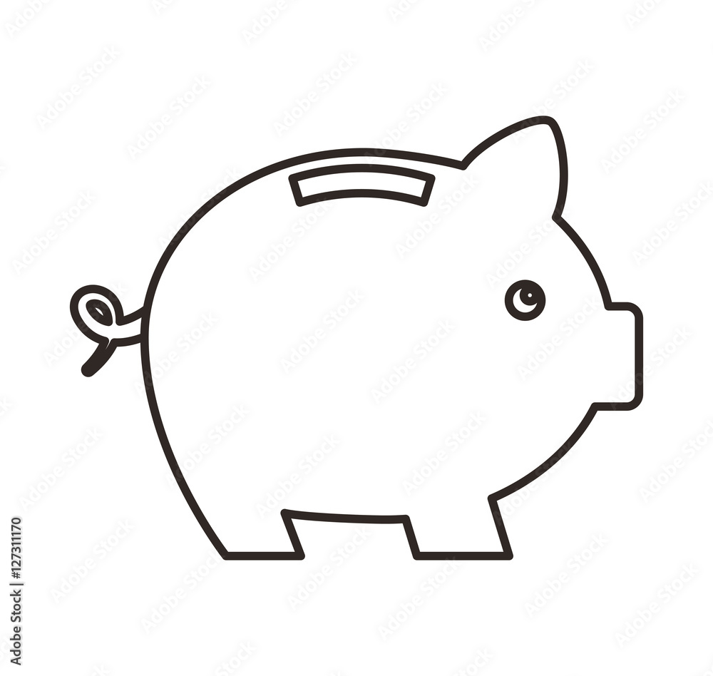 piggy savings isolated icon vector illustration design piggy savings isolated icon vector illustration design