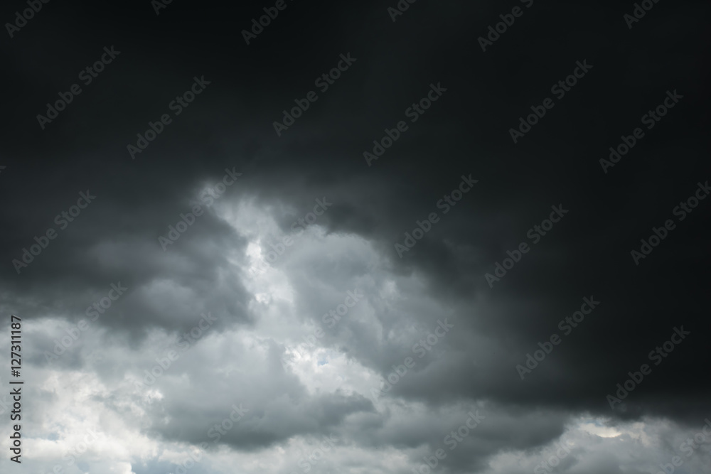 Dark sky and dramatick black clouds before rainy Dark sky and dramatick black clouds before rainy