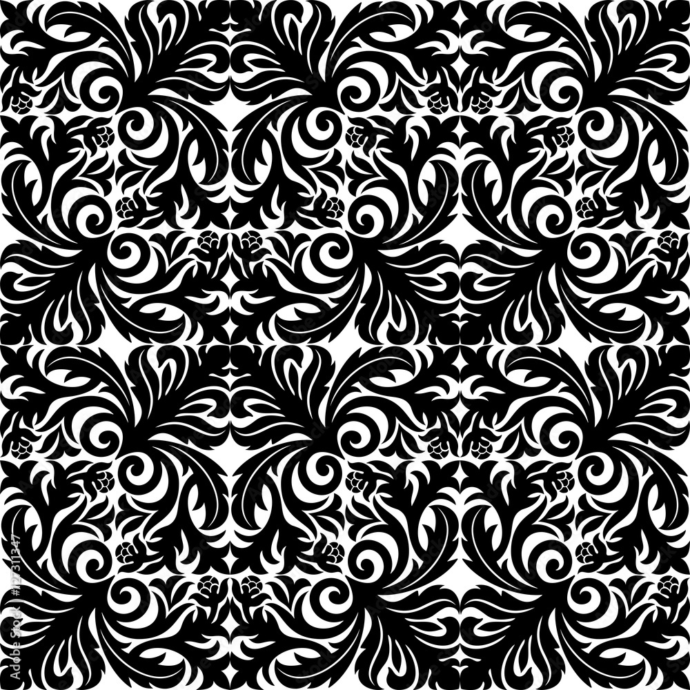 Vintage Ornamental background, Vector Seamless Pattern