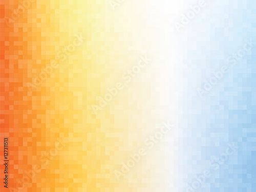 orange blue squares mosaic summer background