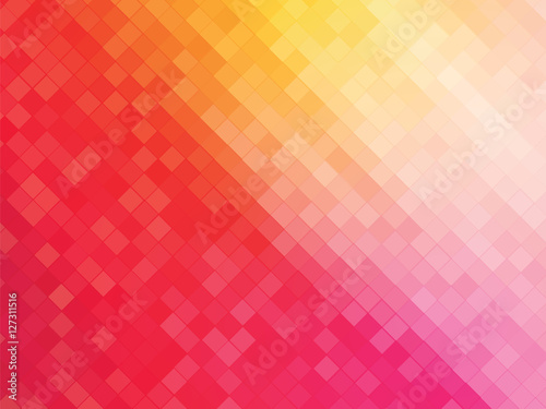 squares mosaic pink yellow background