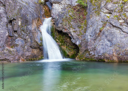 Ourlia waterfalls near Dion village  Olympus mountain  Greece