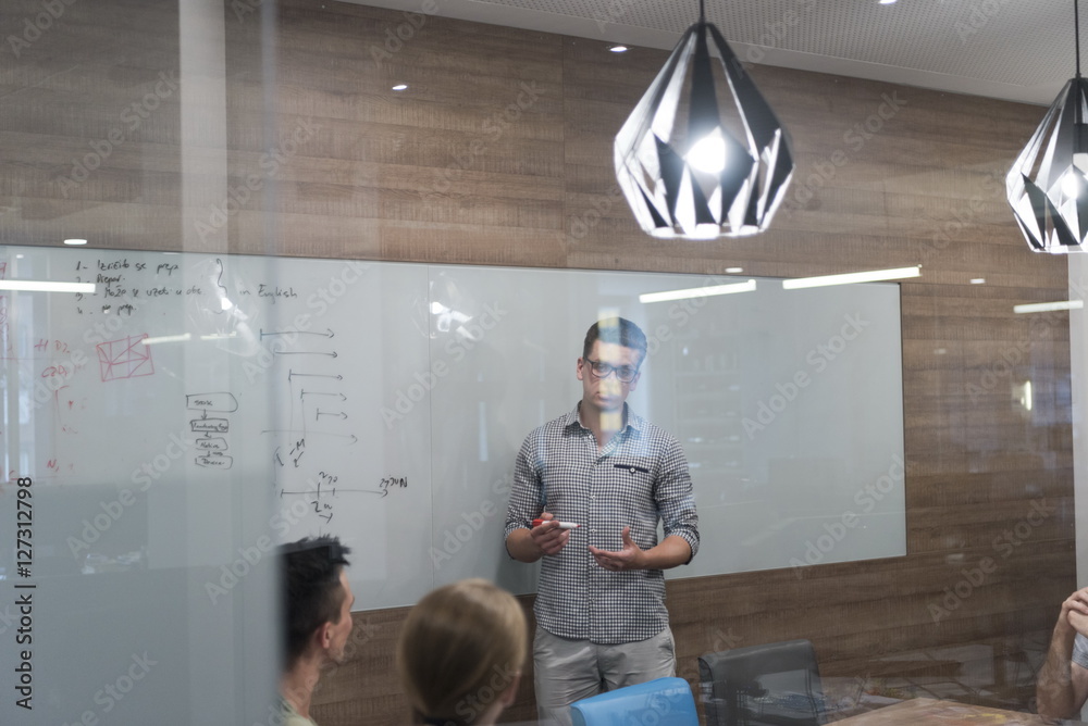startup business team on meeting startup business team on meeting
